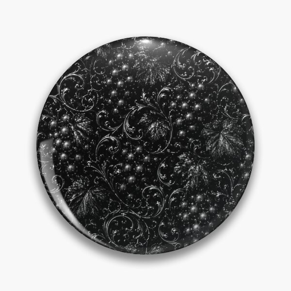 Item preview, The Sterling Vineyard - Monochrome Gothic Grape & Filigree Damask designed and sold by cabuks.