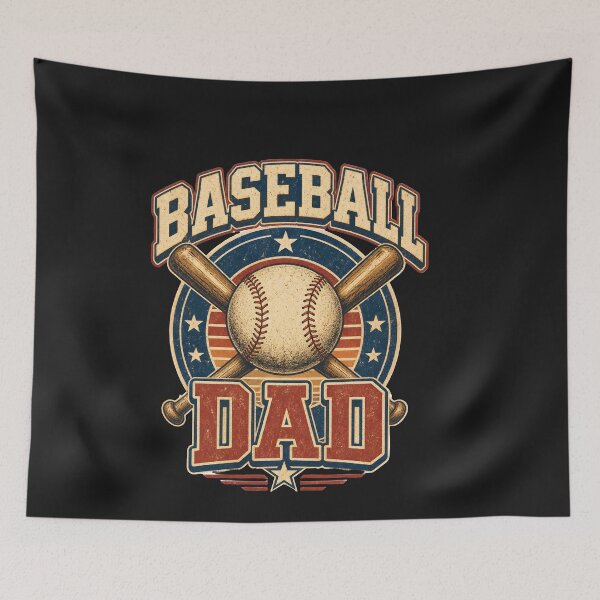 Item preview, Vintage Baseball Dad Distressed Retro Sports Gift designed and sold by Lozarux.