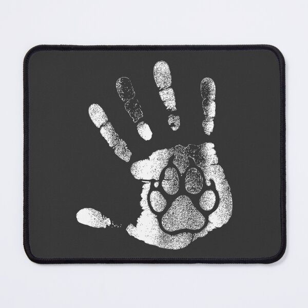 Item preview, White Paw Handprint Bond designed and sold by Corvoria.