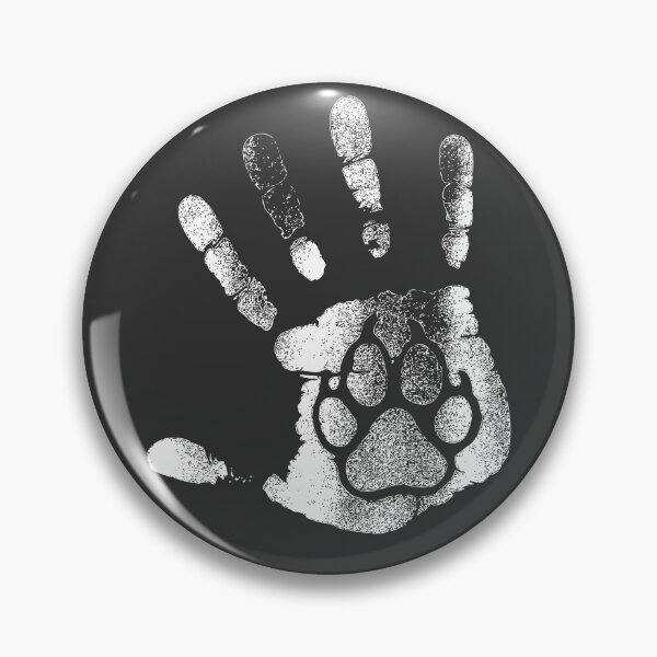 Item preview, White Paw Handprint Bond designed and sold by Corvoria.