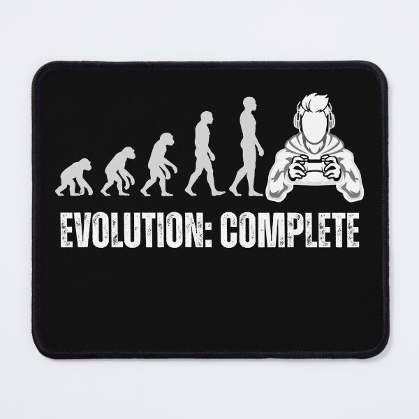 Item preview, Funny Gamer Human Evolution Complete Gaming Quote designed and sold by DailyStickerLab.