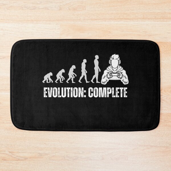 Item preview, Funny Gamer Human Evolution Complete Gaming Quote designed and sold by DailyStickerLab.