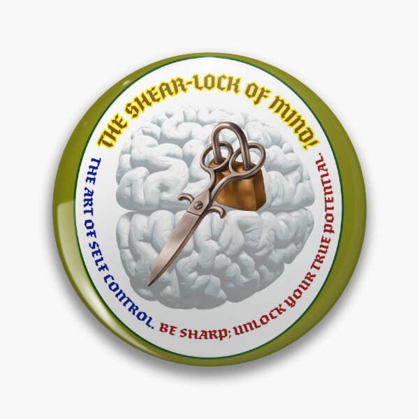 Item preview, THE SHEAR - LOCK OF MIND...THE ART OF SELF CONTROL...BE SHARP UNLOCK YOUR TRUE POTENTIAL. designed and sold by RISE AND SHINE.