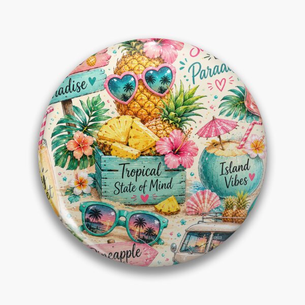 Item preview, Tropical Pineapple Paradise Pattern designed and sold by Aramdesing.