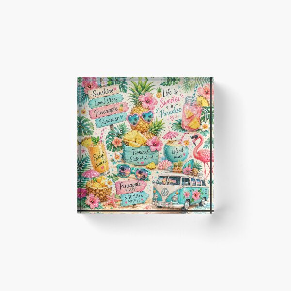 Item preview, Tropical Pineapple Paradise Pattern designed and sold by Aramdesing.
