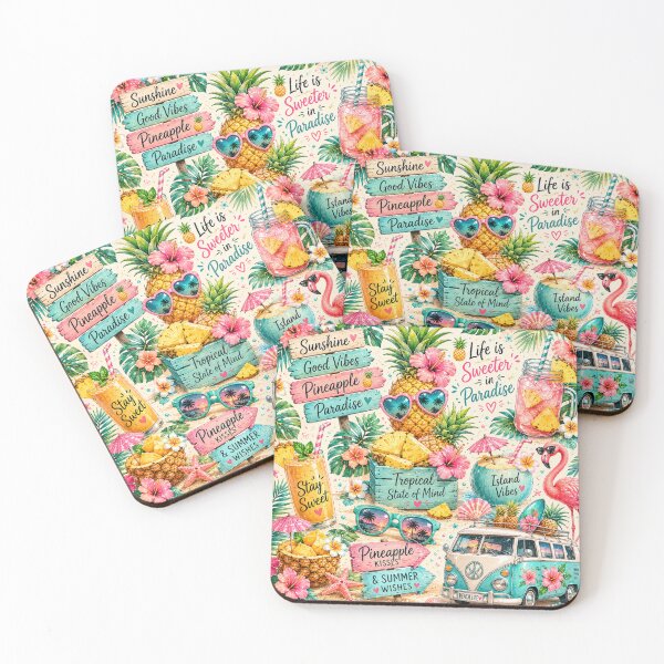 Item preview, Tropical Pineapple Paradise Pattern designed and sold by Aramdesing.