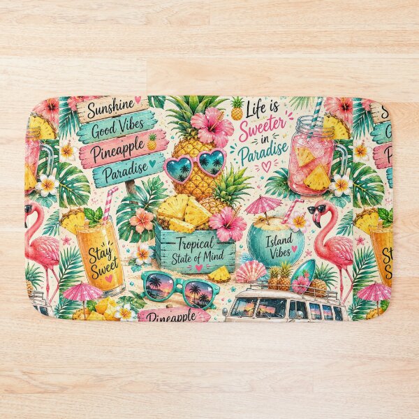 Item preview, Tropical Pineapple Paradise Pattern designed and sold by Aramdesing.