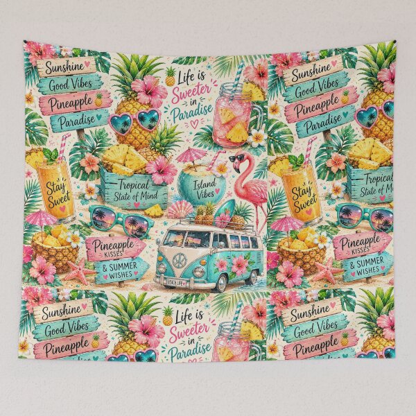 Item preview, Tropical Pineapple Paradise Pattern designed and sold by Aramdesing.
