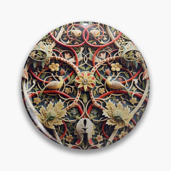 Item preview, William Morris Bullerswood Floral Pattern designed and sold by Vicky Brago-Mitchell®.