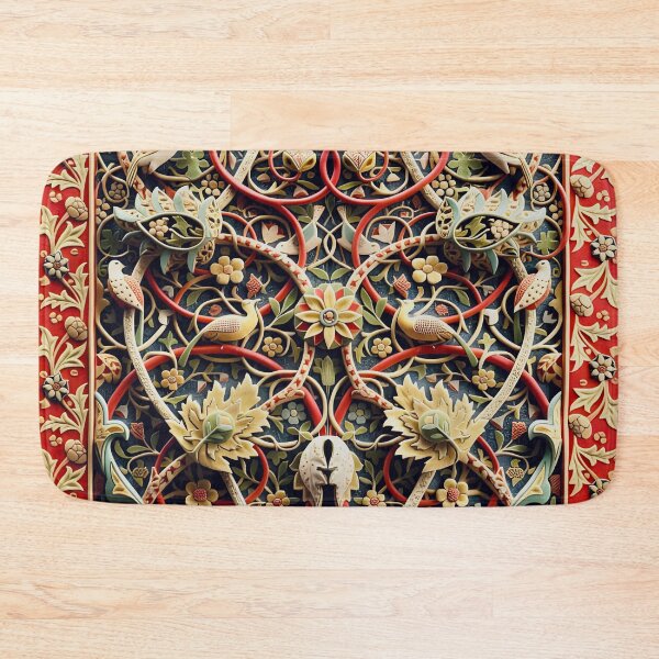 Item preview, William Morris Bullerswood Floral Pattern designed and sold by Vicky Brago-Mitchell®.