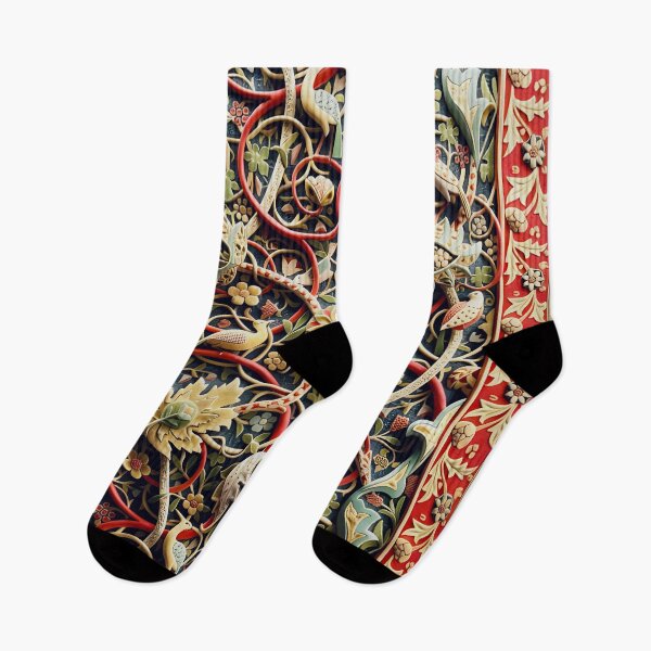 Item preview, William Morris Bullerswood Floral Pattern designed and sold by Vicky Brago-Mitchell®.