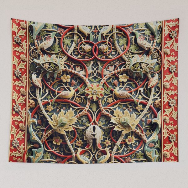 Item preview, William Morris Bullerswood Floral Pattern designed and sold by Vicky Brago-Mitchell®.