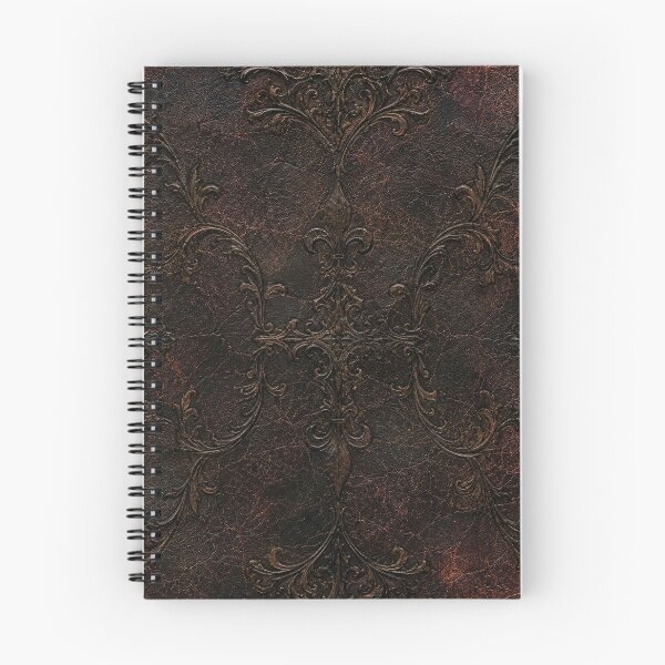 Item preview, The Vampire's Grimoire - Distressed Antique Leather Damask designed and sold by cabuks.