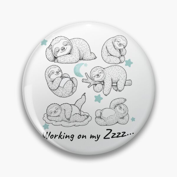 Item preview,     Cozy Sleepy Sloths Working on Zzz designed and sold by HumTumMe.