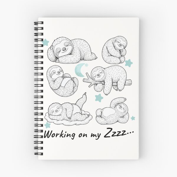 Item preview,     Cozy Sleepy Sloths Working on Zzz designed and sold by HumTumMe.