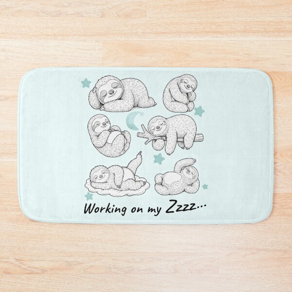 Item preview,     Cozy Sleepy Sloths Working on Zzz designed and sold by HumTumMe.