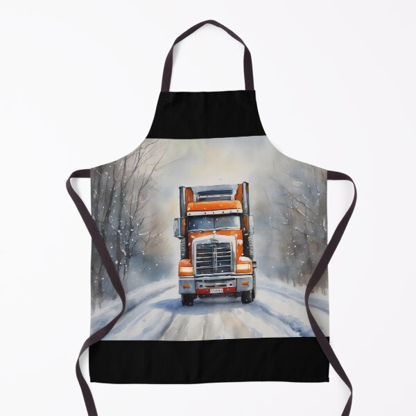 Item preview, Winter Freight – Majestic Semi-Truck Watercolor Art designed and sold by UmSkelig834.