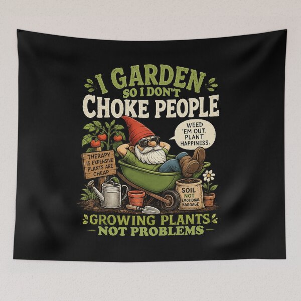 Item preview, I Garden So I Don't Choke People designed and sold by Johnny Furlotte.
