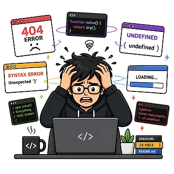 Artwork thumbnail, Debugging Life Programmer Humor by NovaMint2412