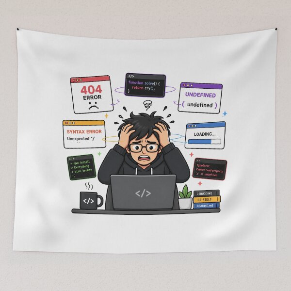 Item preview, Debugging Life Programmer Humor designed and sold by NovaMint2412.