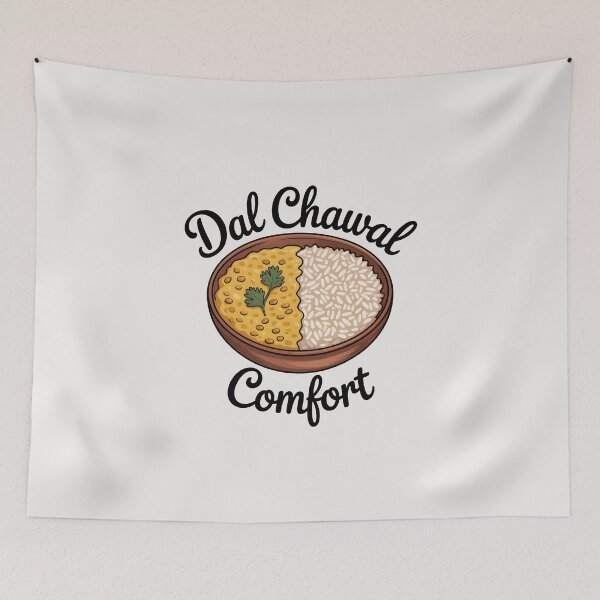 Item preview, Dal Chawal Comfort – Cozy Desi Food Lover Design designed and sold by Swati Art Shop.