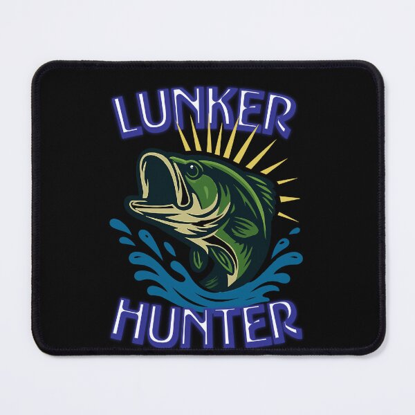 Item preview, "Lunker Hunter" blackbass, largemouth bass illustration. designed and sold by Art-Horizon.