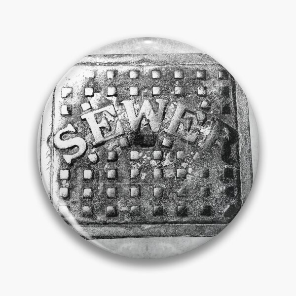 Item preview, Vintage Cast Iron Square Sewer Manhole Cover Urban Dark designed and sold by Ghoul Enterprises.