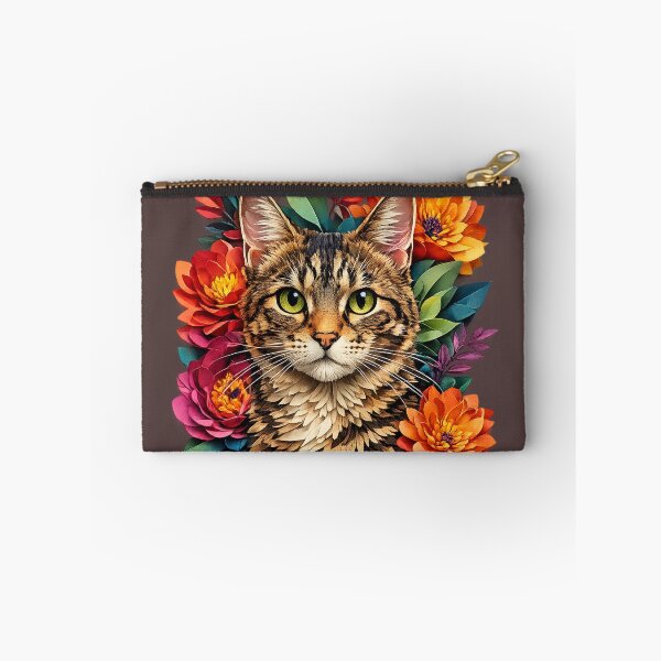 Item preview, Cat in a Flower Bed designed and sold by P2Genies.