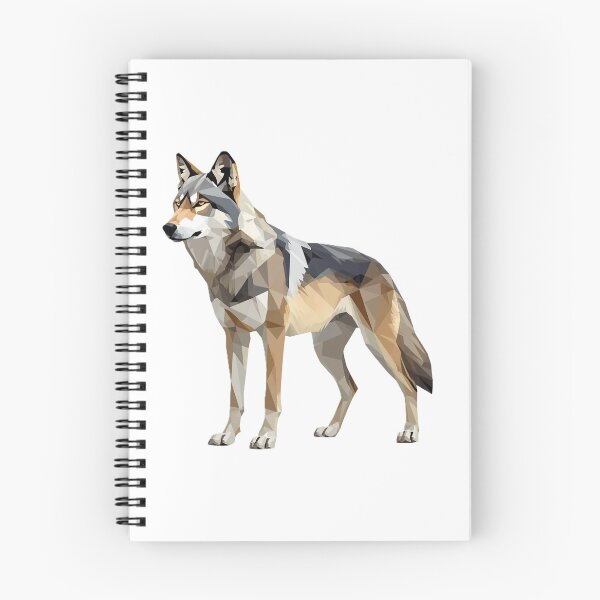 Artikelvorschau, Wolf Minimalistische geometrische Kunst entworfen und verkauft von Origaminimal.
