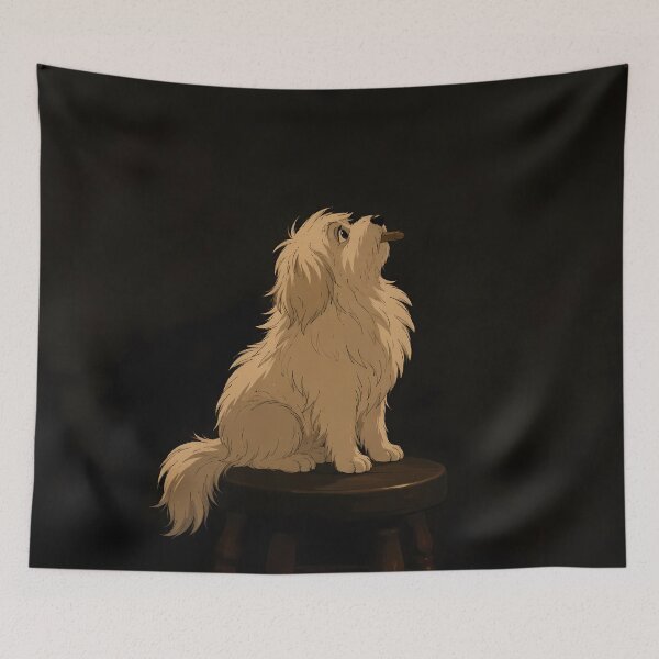 Item preview, Vintage Mafia Dog – Funny Noir Puppy Smoking Cigar Illustration designed and sold by  Hollow Moon Studios..