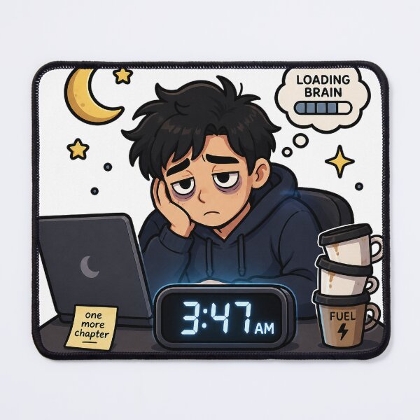 Item preview, 3AM Night Owl Productivity Humor designed and sold by NovaMint2412.
