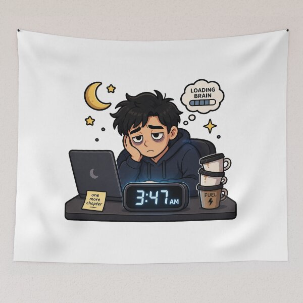 Item preview, 3AM Night Owl Productivity Humor designed and sold by NovaMint2412.