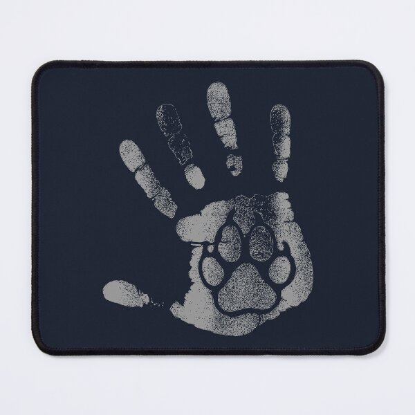 Item preview, Gray Paw Handprint Bond designed and sold by Corvoria.