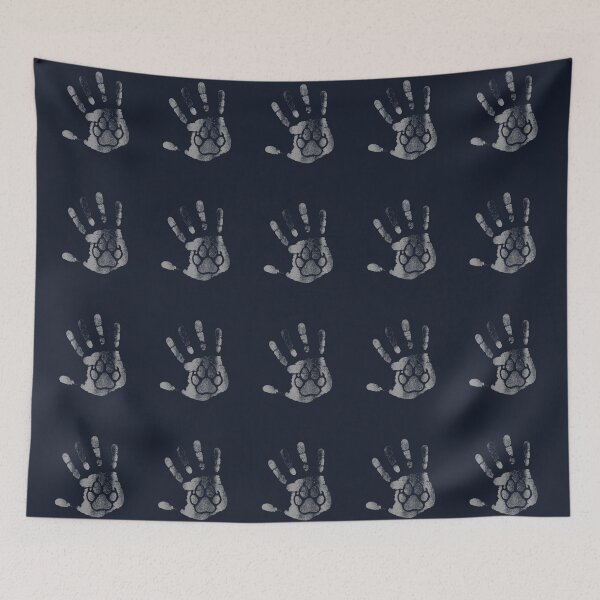 Item preview, Gray Paw Handprint Bond designed and sold by Corvoria.