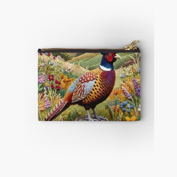 Item preview, Yarn Pheasant on Yarn Fence Post designed and sold by Tridentulus.