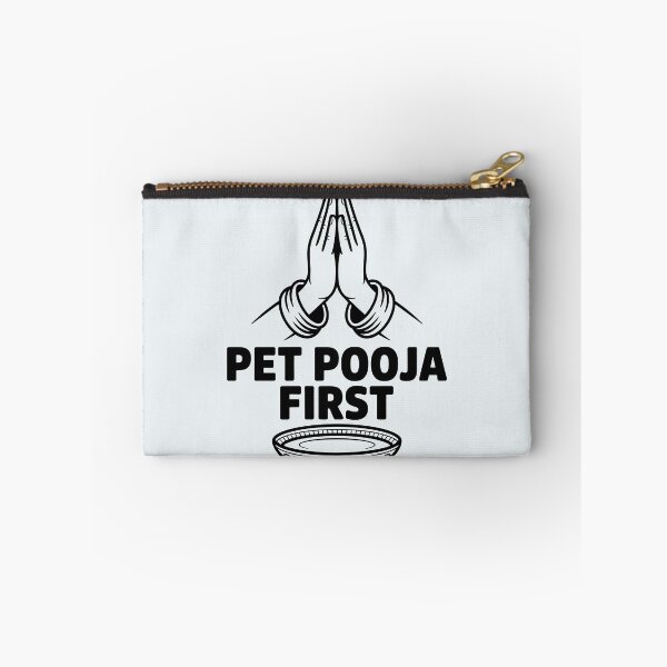 Item preview, Pet Pooja First – Funny Desi Food Priority Design designed and sold by Swati Art Shop.