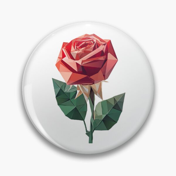 Item preview, Rose Minimalistic Geometric Art designed and sold by Origaminimal.
