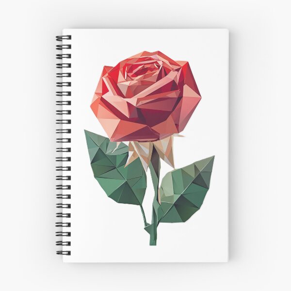 Item preview, Rose Minimalistic Geometric Art designed and sold by Origaminimal.