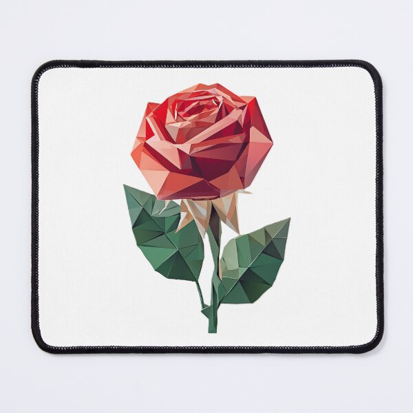 Item preview, Rose Minimalistic Geometric Art designed and sold by Origaminimal.