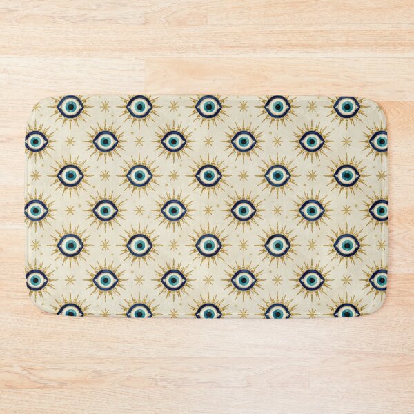Item preview, Golden Evil Eye Pattern | Mediterranean Nazar Watercolor Design designed and sold by Ioanna-Studio.
