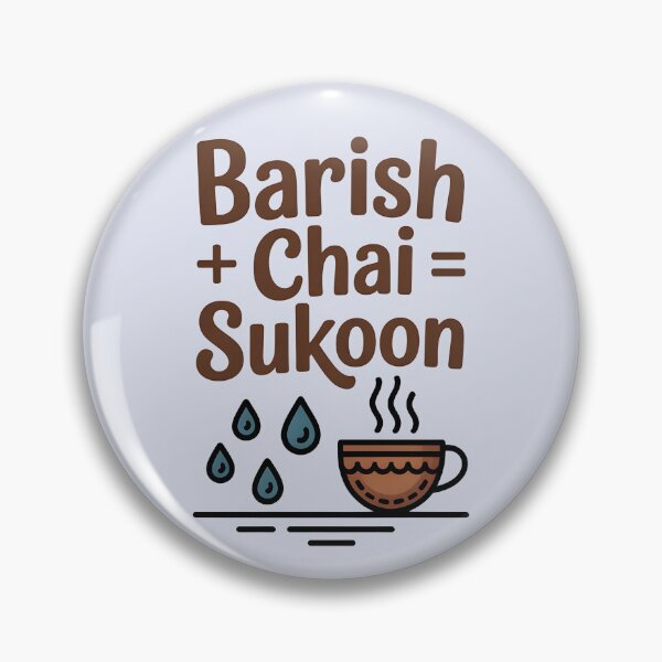 Item preview, Barish + Chai = Sukoon – Cozy Desi Monsoon Vibes Design designed and sold by Swati Art Shop.