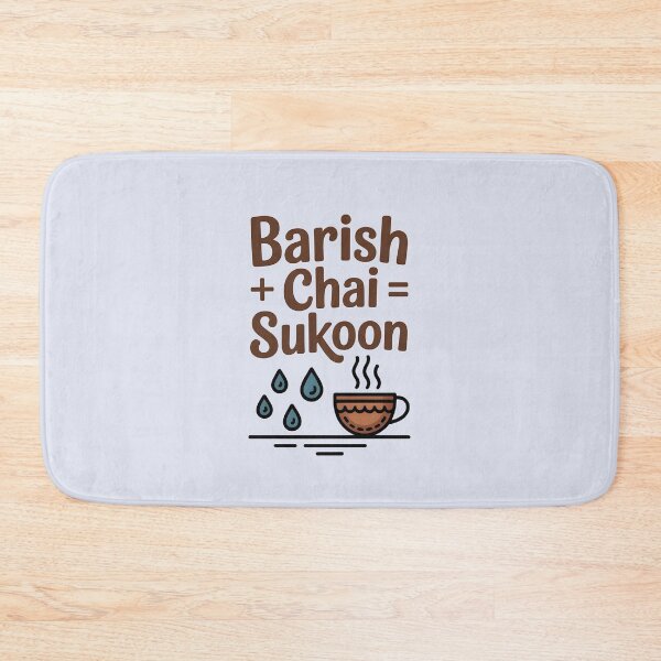 Item preview, Barish + Chai = Sukoon – Cozy Desi Monsoon Vibes Design designed and sold by Swati Art Shop.