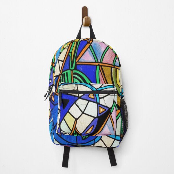 Item preview, quantum shapes stained glass colorful geometric abstract design designed and sold by SmashingDeals.