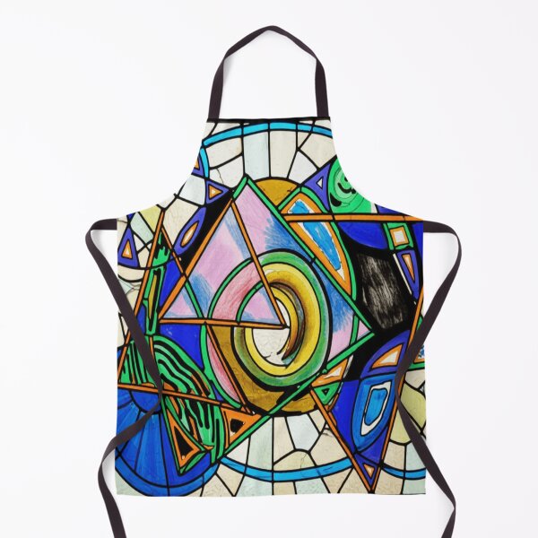 Item preview, quantum shapes stained glass colorful geometric abstract design designed and sold by SmashingDeals.