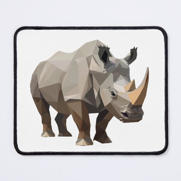Item preview, Rhino Minimalistic Geometric Art designed and sold by Origaminimal.