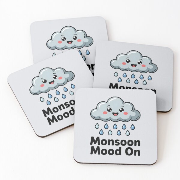 Item preview, Monsoon Mood On – Cute Rainy Day Desi Vibes Design designed and sold by Swati Art Shop.