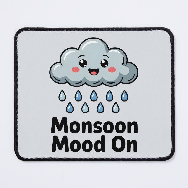Item preview, Monsoon Mood On – Cute Rainy Day Desi Vibes Design designed and sold by Swati Art Shop.