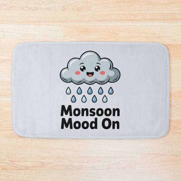 Item preview, Monsoon Mood On – Cute Rainy Day Desi Vibes Design designed and sold by Swati Art Shop.