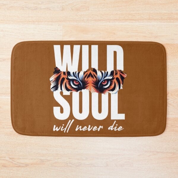 Item preview, Wild Soul Will Never Die – Tiger Spirit Typography Design designed and sold by SharpAura25.