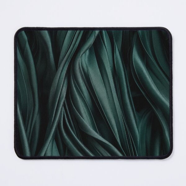 Item preview, Emerald Pleated Satin Fabric Pattern designed and sold by frumixart.